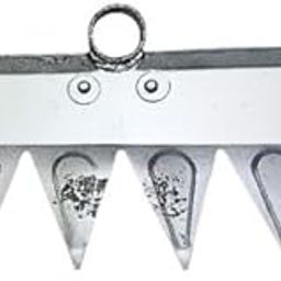 Garden RAKE with 6 Teeth V Shaped Without Handle- Silver Heavy Duty (KHODI)-image-67