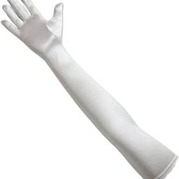 ™ Classic Adult Size Long Opera/Elbow/Wrist Length Satin Gloves-image-23