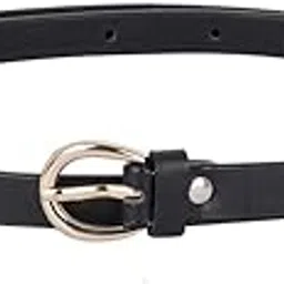style shoes Women Casual, Formal, Evening, Party Black Genuine Leather Belt-picture-27
