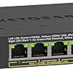 Net-Gear GS305P 5-Port Gigabit Ethernet Unmanaged PoE Switch, 4 PoE Ports @ 63W | Latest Version-19