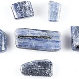 REBUY Kyanite Tumbles Stone Crystal Healing Stones Reiki Healing Crystals Chakra Stones, 50 Grams-image-16