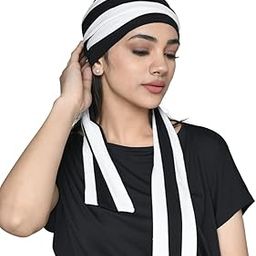 Women's Bamboo Viscose Solid Cap with Dual Tone Tail (HS 129_Multicolor)-image-14