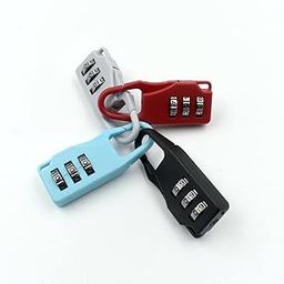 Elitogram 3Digit Luggage Lock, Black | Safe and Designed | Easy to Handle | Pack of 1-image-63