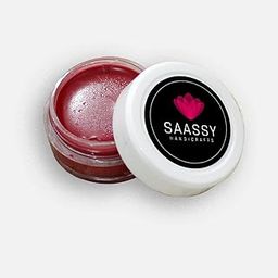 SAASSY Organic Lip Balm | Cruelty-Free & Vegan | For Adults & Kids | Formulated with Shea Butter, Blueberry Butter, Castor Oil, Coconut Oil & Olive Oil | Infused with Organic Flowers (Organic Rose & Betroot)-image-10