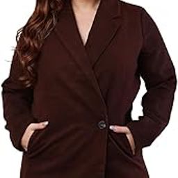 Women's Polyester Full Sleeve with lapel collar winter wears stylish Brown Trench Coat-image-36
