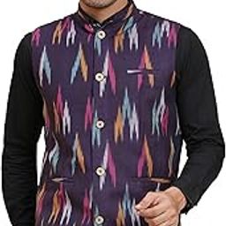 Men's Casual Nehru Jacket Business Vests Lightweight Waistcoat Slim Fit Suit Vest-14