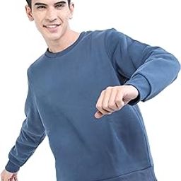 Blended Men's Slim Fit Full Sleeve Round Neck Sweatshirt-image-40