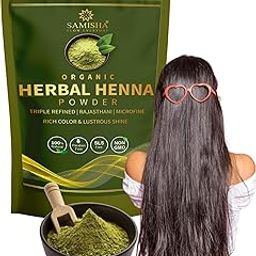 Samisha Organic Henna Powder for Hair | Mehndi | Mehendi | Herbal Hair Color | Natural Hair Dye Without Chemicals-image-73