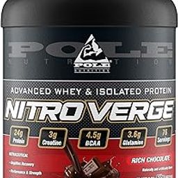 Pole Nutrition Nitro Verge Advanced Whey | Isolate Proteins | Rich Chocolate Flavor | 5lbs, 76 Servings (2268g) - Elevate Your Fitness with Premium Whey Isolate-4