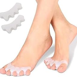 FALONG Toe Separators, Silicone Toe Spacers for Bunions and Overlapping Hammer Toes, Athletic Toe Spacers for Running and Yoga, Corrective Toe Spacers for Men & Women-image-31