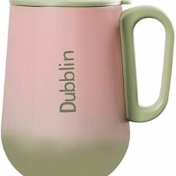 DUBBLIN Rugby Stainless Steel Unbreakable Tea Coffee Mug Double Wall with Handle and Lid, Wide Mouth Mug Keeps Beverages Hot & Cold 270 ML Green-14