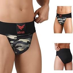 XTRIM Gym Supporter for Men, Sports Underwear for Men for Workout in Gym, Stretchable Cotton, Men's Cotton Briefs, Quick Dry, Moisture Wicking Supporter for Cricket, Gym, Running-image-72