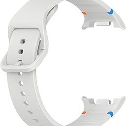 OBOE Silicone Strap Threadline Band 'COMPATIBLE WITH' Samsung Galaxy Watch 8 40mm 44mm/Galaxy Watch 8 Classic (Light Grey) [WATCH NOT INCLUDED]-image-4