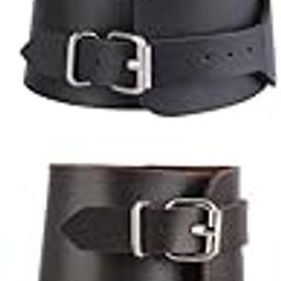 CALANDIS™ Unisex PU Leather Gauntlet Wristband Wide Bracer Arm Armor Cuff 2pcs | Fashion Jewelry-image-72