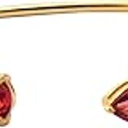 Dainty Jewelry, Pink Fuchsia Bangle, Stylish Jewelry, Anniversary Gift, Gold Plated Bangle, PInk Fuchsia Cuff.-image-26