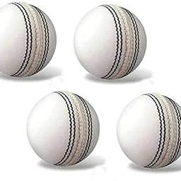 Sports White Leather Cricket Ball - Pack of 4 , Standard Size-image-53
