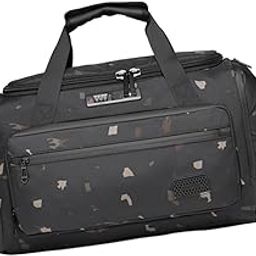 Enakshi (LABEL) Creations Gym Bag Lightweight for Men Women Waterproof Durable Overnight Weekender Bag Camo-image-10