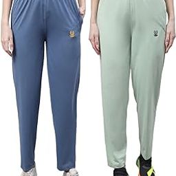 Regular fit Cotton Trackpant for Women (Pack of 2)-D10_D.Gry_L.GRN_002-XXL-image-101
