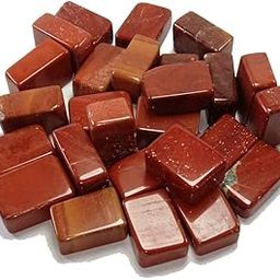Red Jasper Natural Cube 50 Gram Cube Tumbled Crystal-image-22