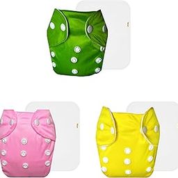 Dumbledo Lite Cloth Diaper with Cotton Insert (Pack of 3) | Snug Fit | Reusable & Washable | Easy to Clean | Everyday Diapering Essential | 3 Months – 2 Years | Unisex Baby-picture-25
