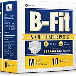 Nobel Hygiene B-Fit Diapers Adult Diaper Pull Up Pants Medium (10 Pcs/Pack), Size- 24-36 Inches,(Pack of 8)-picture-28