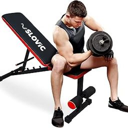SLOVIC Adjustable Gym Bench For Home Workout (Weight Capacity Up To 500 Kg) Incline Decline Bench With 7 Positions | Fitness Bench For Bench Press, Chest Press | Exercise Bench For Home,Red-picture-30