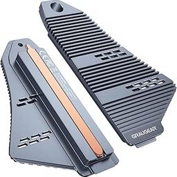 PS5 SSD Heatsink Cover, M.2 NVMe PS5 Heatsink, Shuttle Shaped Design, Heat Dissipation with Heat Pipe Cooler and Aluminum Fin for NVMe M2 PCIe 4.0 [G-PS5HS04]-14