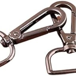 IMMIJWELL Lobster Clasp Swivel Snap Hook for Handbag, Purse, Laptop Bags, Keychain (2 Pieces - Lobster Clasp Size - 5.9 cm*3.0cm) DIY Accessories etc (Black Nickle)-image-62