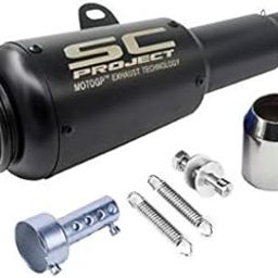 AUTOPOWERZ® Universal Stainless Steel Slip On Exhaust 36-51 mm Muffler Pipe for All Bikes/Motorcycle (Rainbow Black Silencer, Black)-picture-17