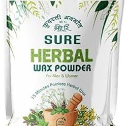 SURE Herbal Wax Powder - 15 Minute Full Body Wax Painless & Instant Hair Remover Wax for Women Leg, Underarm, Chest and Bikini All Skin Type,100 gms-image-49
