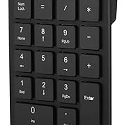 Gugxiom Bluetooth Number Pad,22 Keys Portable Mini Financial Accounting Numeric Keypad，Bluetooth 5.0 10 Key Numeric Keypad for Laptop/Desktop/PC/Notebook(Black)-31
