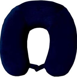 Travelling Pillow Multipurpose | Memory Foam Travel Pillow | for Neck Pain, Sleeping, Travelling | Portable Pillow | Men & Women for Long Roadtrips and Flights Navy Blue_Standard Neck Pillow-image-36