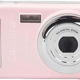 AYNEFY Portable 16MP Digital Camera for Photography Video,16X Zoom Auto Focus Compact Camera for Travel,ABS 1080P Vlogging Camera,Video Camera (Pink)-image-61