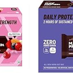 RiteBite Max Protein Daily Bars – Fruit & Nut + Choco Almond | 10g Protein | 50g Each | Pack of 6 Each (Total 12 Bars, 600g) Combo-image-8