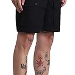 Men Slim Fit Low-Rise Cargo Shorts-image-45