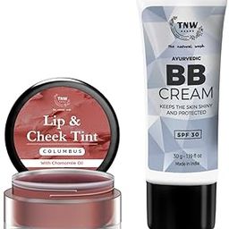 TNW-The Natural Wash Lip & Skin Care Combo with Columbus Lip & Cheek Tint and BB Cream | For Creating No Makeup Look | Suitable for All Skin Types-22