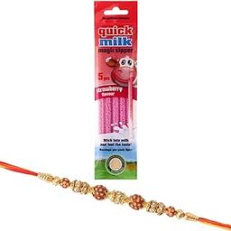 Quick Milk Magic Sipper Straw with Designer Rakhi Gift | Rakhi Gift For Brother | Magic Sipper Straw | 01-picture-16