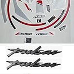 Sticker & Decal for Bike (White) (Pulsar N160 Silver with Monogram)-image-16