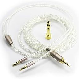 NewFantasia 6N OCC Copper Silver Plated Upgrade Audio Cable 3.5mm Male and 6.3mm Adapter Compatible with Hifiman Ananda, Sundara, Arya, HE400SE, HE4XX, HE-400i Headphone (2 x 3.5mm Version)-12