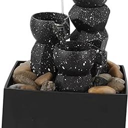 Bnf® Tabletop Water Fountain Gift Tabletop Waterflow for Bedroom Farmhouse Office|Home & Garden|Home Decor|Indoor Fountains-image-76