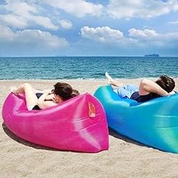 ARPK Outdoor Lazy Bag Sleeping Bag Fast Inflatable Sofa Camping Air Sofa Sleeping Beach Bed Banana Lounge Bag Air Bed Lounger-image-75