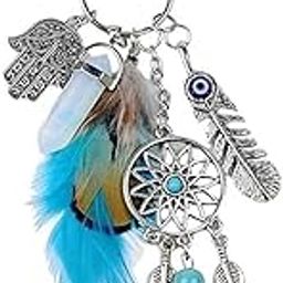 Personalized Keychain for Girls - Cute Blue Aesthetic Bag Charms with Durable Zinc Alloy | Car Key chain & Bike Keychain for Handbags, Home & Travel-picture-2
