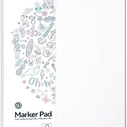 Sketch Book Ohuhu Drawing Books Marker Pads Art Sketchbook Bleedproof 229mm×305mm Large Paper Size 150GSM Smooth Drawing Papers 60 Sheets/120 Pages Spiral Bound Sketching Book for Alcohol Markers-26