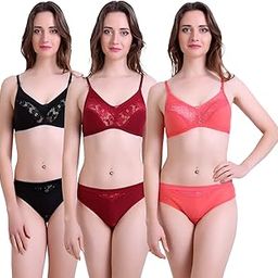 Earmark Lingerie Sets Multicolour Pack of 3-image-44