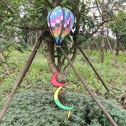 Creations 55 Hot Air Balloon Wind windsocks Windmill Garden Yard Outdoor Toy Decor Windsock Striped for Sports Events CheckedToys & Hobbies|Outdoor Toys & Structures| Outdoor Toys-image-52