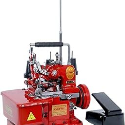 Overlock Sewing Machine With Motor (Model 81-6 Portable, Color - RED)-image-99
