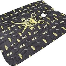 Hairdressing Cape, Waterproof Hair Cutting Gown 140x160cm Washable Practical Polyester for Home DIY Use for Professional Hair Salon-image-27