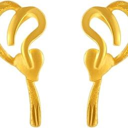 p.c. chandra jewellers 22KT Yellow Gold Stud Earrings for Women-picture-7