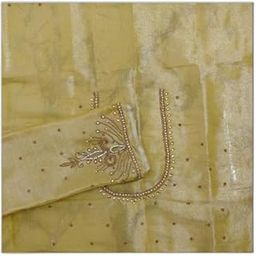 Elegant Aari Work Blouse Piece – Unstitched Fabric for Weddings, Parties, Festivals and Traditional Occasions-image-17