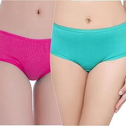 Kex Solid Cotton Panties Women Panties Girls Panties Panties for Girls Panties for Women Girls Inner wear Women Inner wear Hipster Pack of 2-image-97